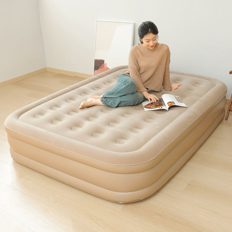 سرير هوائي سنقل مع منفاخ Single Air Mattress with Pump