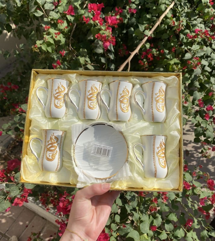 A  set of Arabic coffee cups