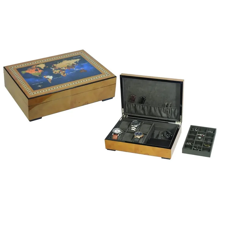 Wooden Watch & Jewelry Box