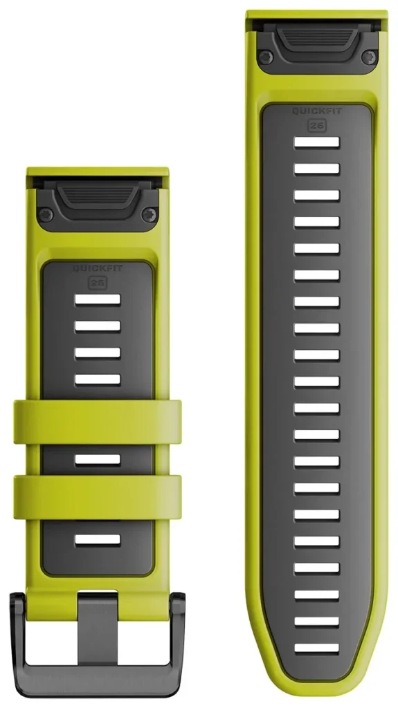 BAND EPIX PRO (G2) 26MM QUICK FIT LIME/ GRAPHITE SILICONE 010-13281-03