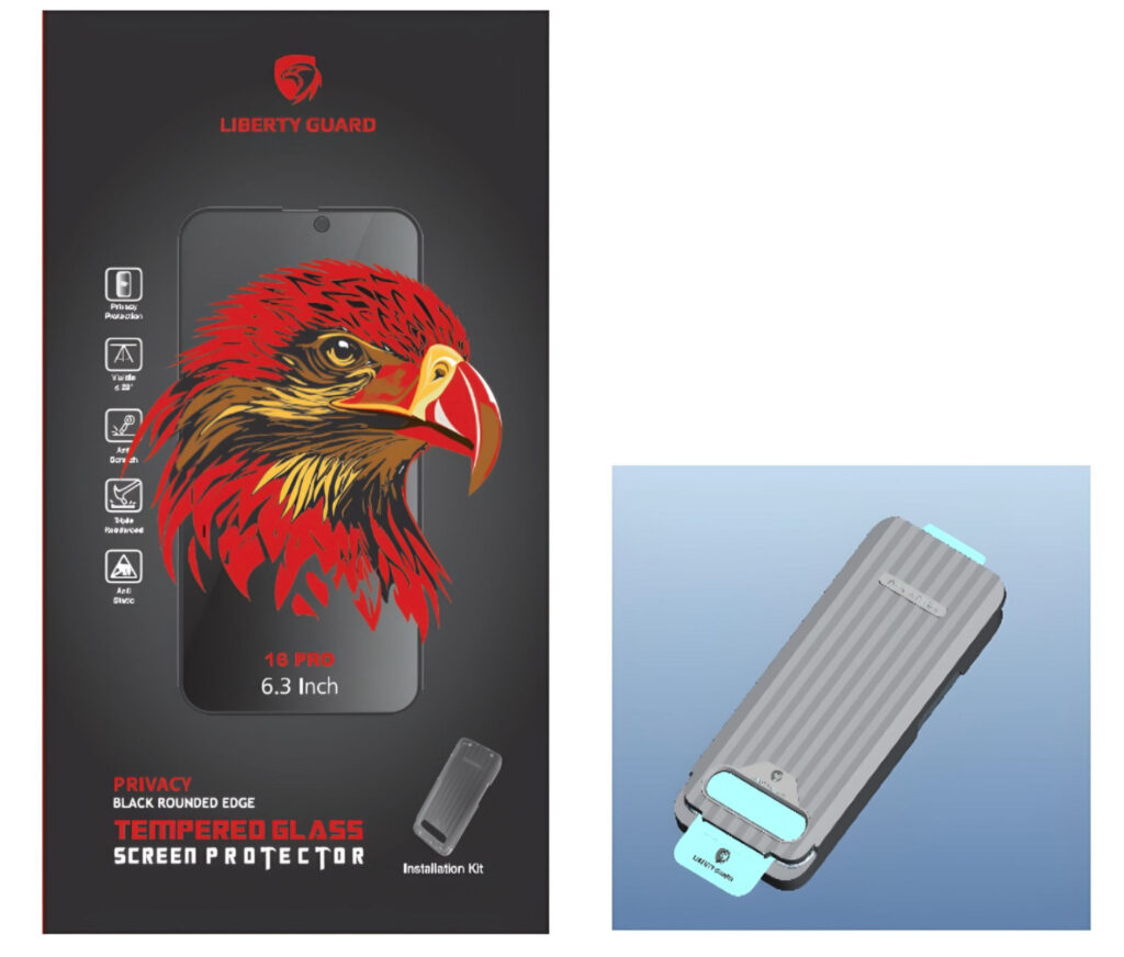 حامي الشاشه ليبرتي جارد الجديد مع خاصية الخصوصية  لأيفون 16 بروLiberty Guard Privacy Screen Protector for iphone 16 pro