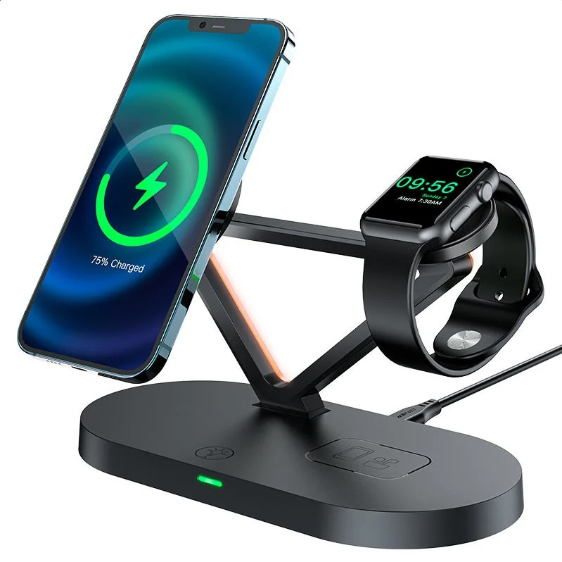 Fast Wireless Charger Desktop Holder E9 3-in-1