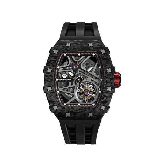 Carbon Fiber Automatic Waterproof Watch