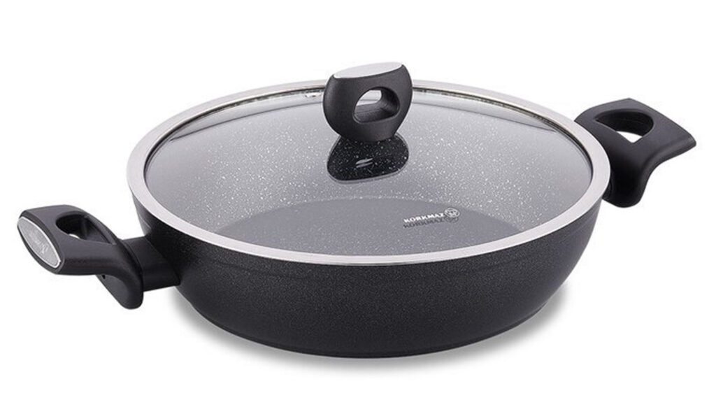 KORKMAZ NORA GRANITE LOW CASSEROLE 26x6.3 Cm