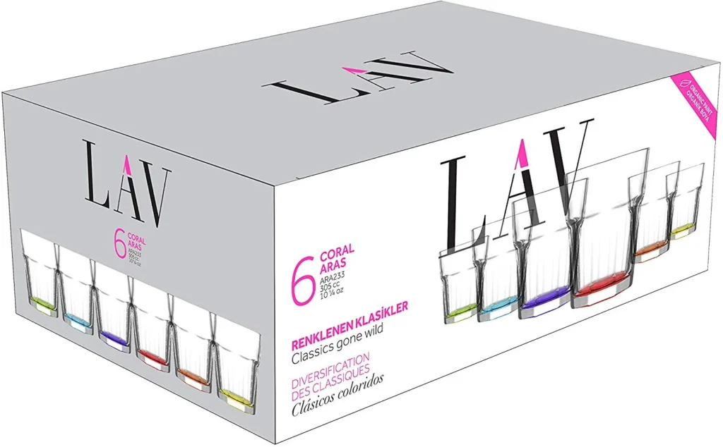 LAV-COLAR ARAS GLASS305cc 6PC ST