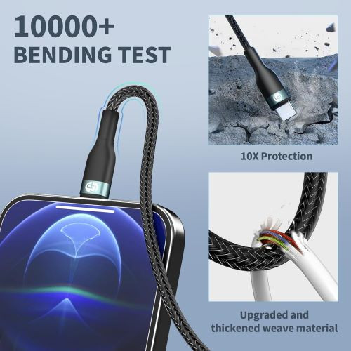 HR - Fast Charger Cable For Lightning + Type-C + Micro (HR-086)