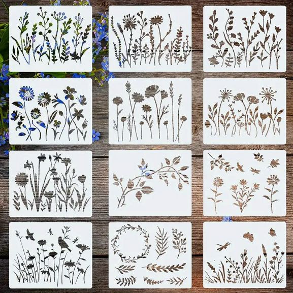 12 Painting Flower Templates