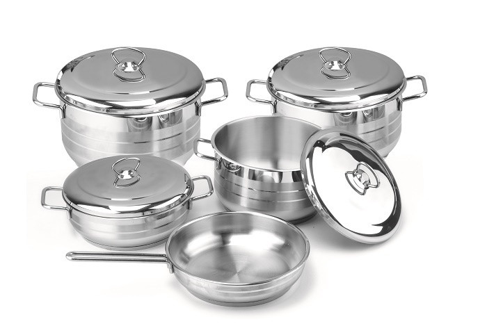AVCI HOME MAKER PERA 9PCS S/S COOKWARE SET