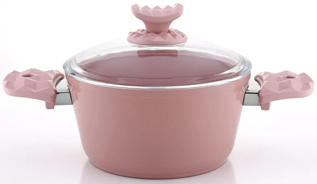 AVCI HOME MAKER CERAMIC COATING 30CM PINK CASSEROLE