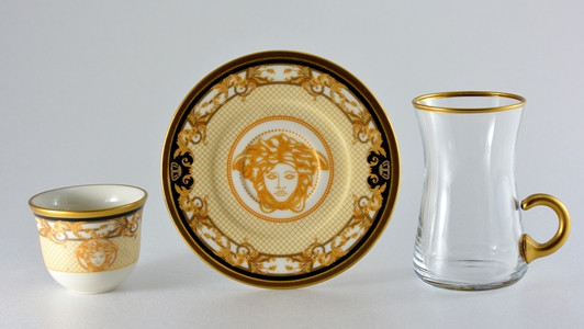 AVCI HOME MAKER BELIZE-42361 18 PCS TEA & MIRRA SET