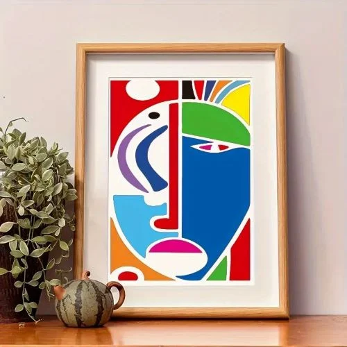 6-Piece Abstract Human Portrait Stencil Set