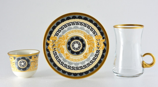 AVCI HOME MAKER BASFORD-42361 18 PCS TEA & MIRRA SET