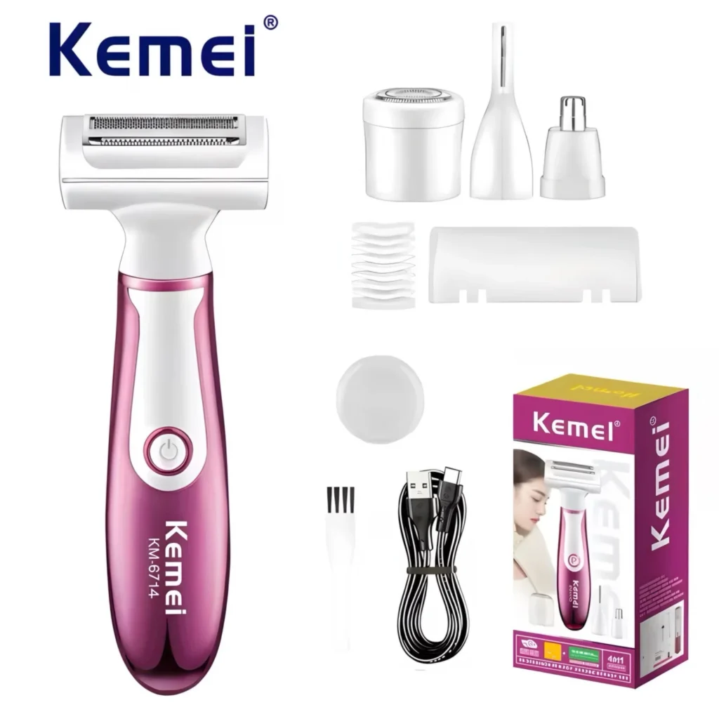 ماكينة حلاقه نسائيه كيمي كي ام 6714 Kemei KM 6714 Women's Hair Removal Machine
