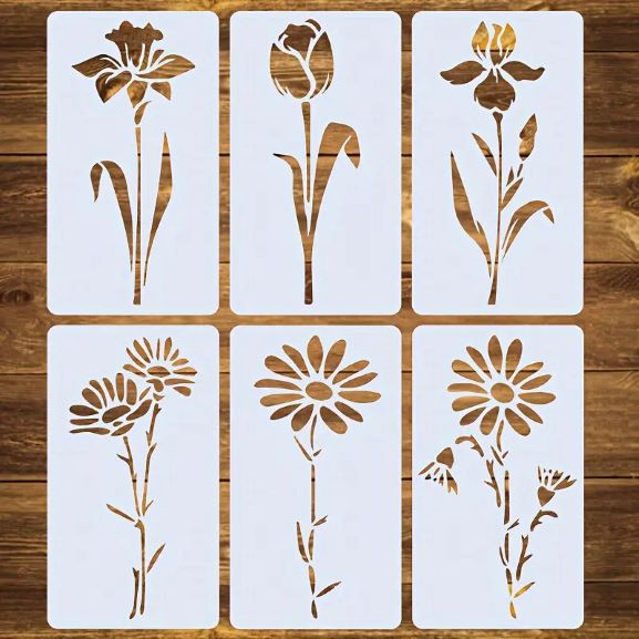 6pcs Classic Flower Molds