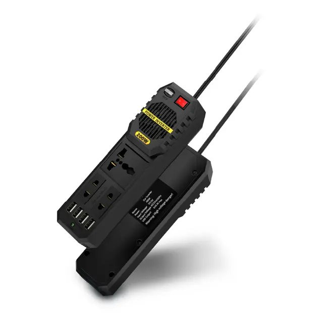 محول كهرباء للسيارة 200 واط Car Power Adapter 200 Watt