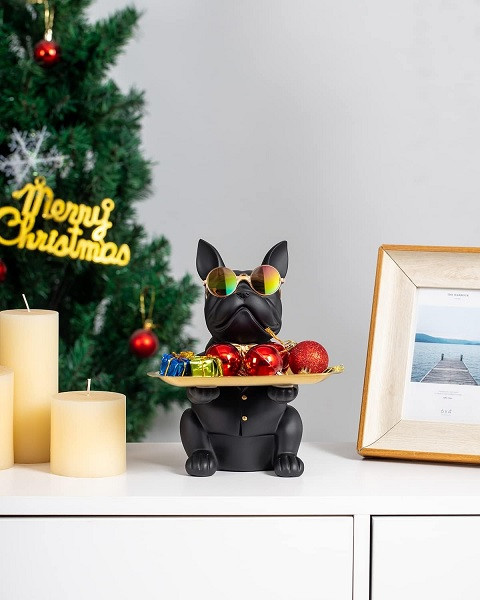 Black Bulldog Storage Tray