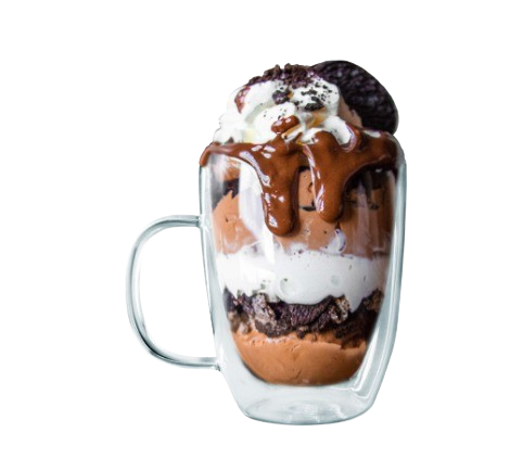 NERTHUS DOUBLE WALL GLASS CUP 350 ML