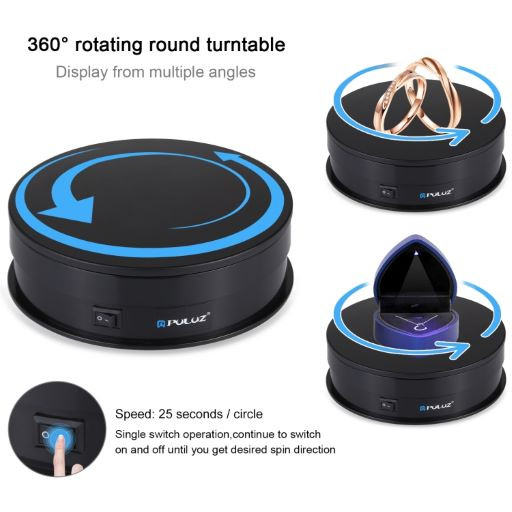 360 Degree Electric Rotating Turntable Display - 15 cm
