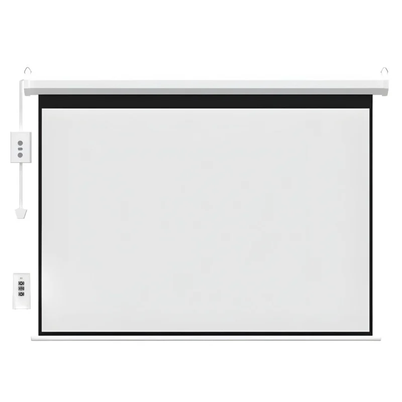 شاشة عرض بروجكتر الكهربائية 100 إنش مع ريموت 100-Inch Electric Projector Screen with Remote