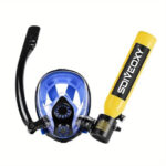 قناع غوص مع سلندر اكسجين نص لتر Diving Mask with 0.5-Liter Oxygen Cylinder