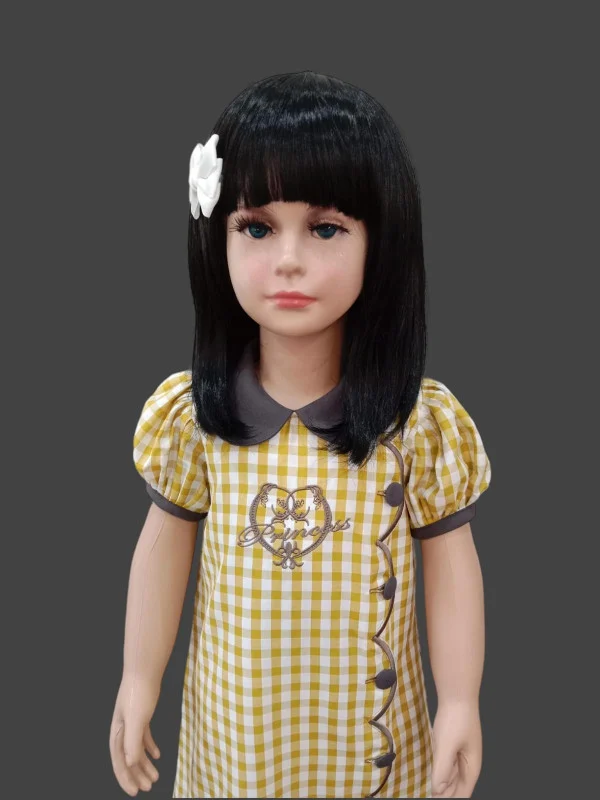 Kids dress (embroidered princess  word design)