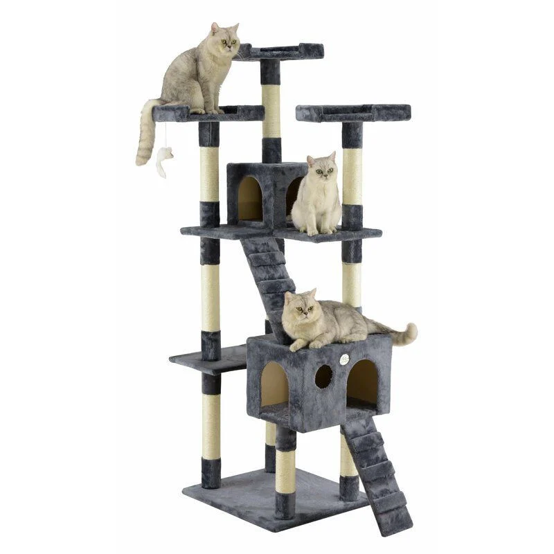 شجرة القطط الفاخرة بطول 72 إنش luxurious 72-inch cat tree
