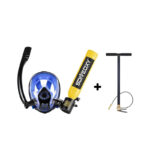 قناع غوص مع سلندر اكسجين ومضخة Diving Mask with Oxygen Tank and Pump