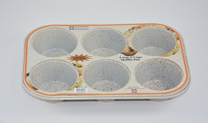 AVCI HOME MAKER GRANITE-6 CUP MUFFIN PAN