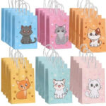 24pcs, Cat Paw Gift Bags