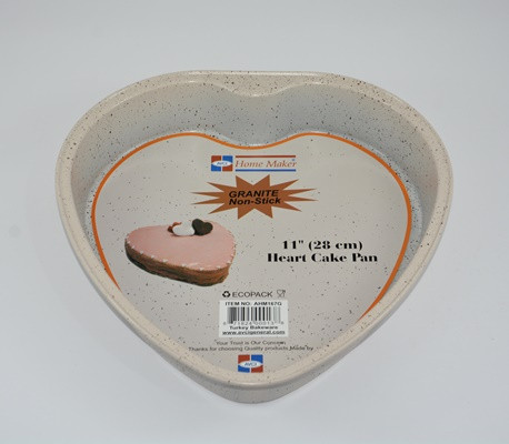 AVCI HOME MAKER GRANITE-28CM HEART SHAPED TIN