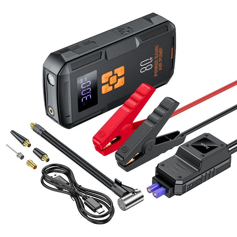 جهاز هوكو باور بانك وتشغيل للسيارة 8000 ملي أمبير Hoco Power Bank & Car Jump Starter 8000mAh