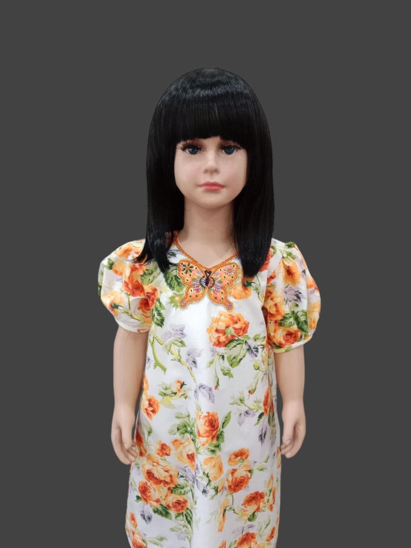 Baby dress (with butterfly beads design)