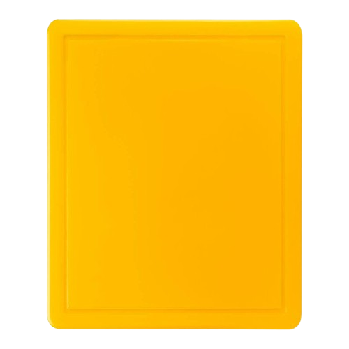 TURKAY YELLOW CUTTING BOARD  W/ GROOVE