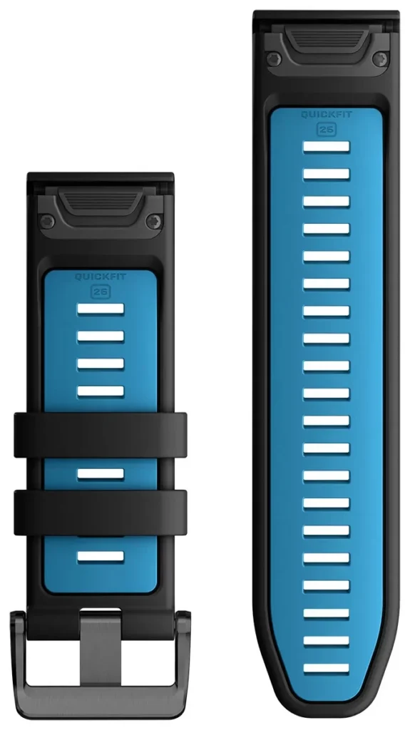 BAND EPIX PRO (G2) 26MM QUICK FIT BLACK/BLUE SILICONE 010-13281-05