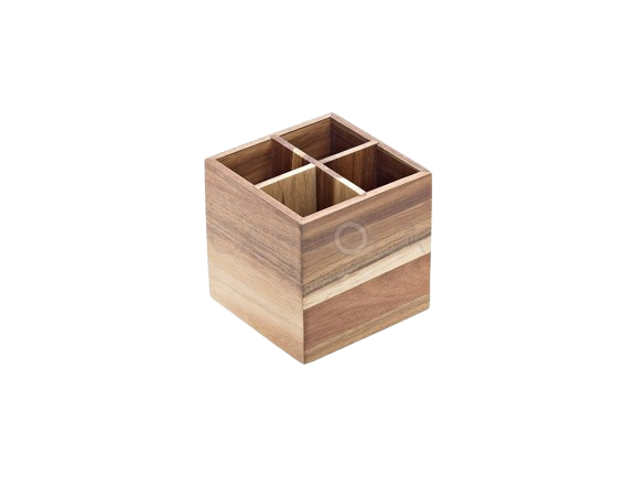 LEONE WOODEN CUTLERY HOLDER