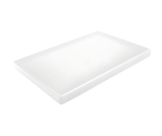 TURKAY WHITE CUTTING BOARD  W/ SMOOTH EDGE