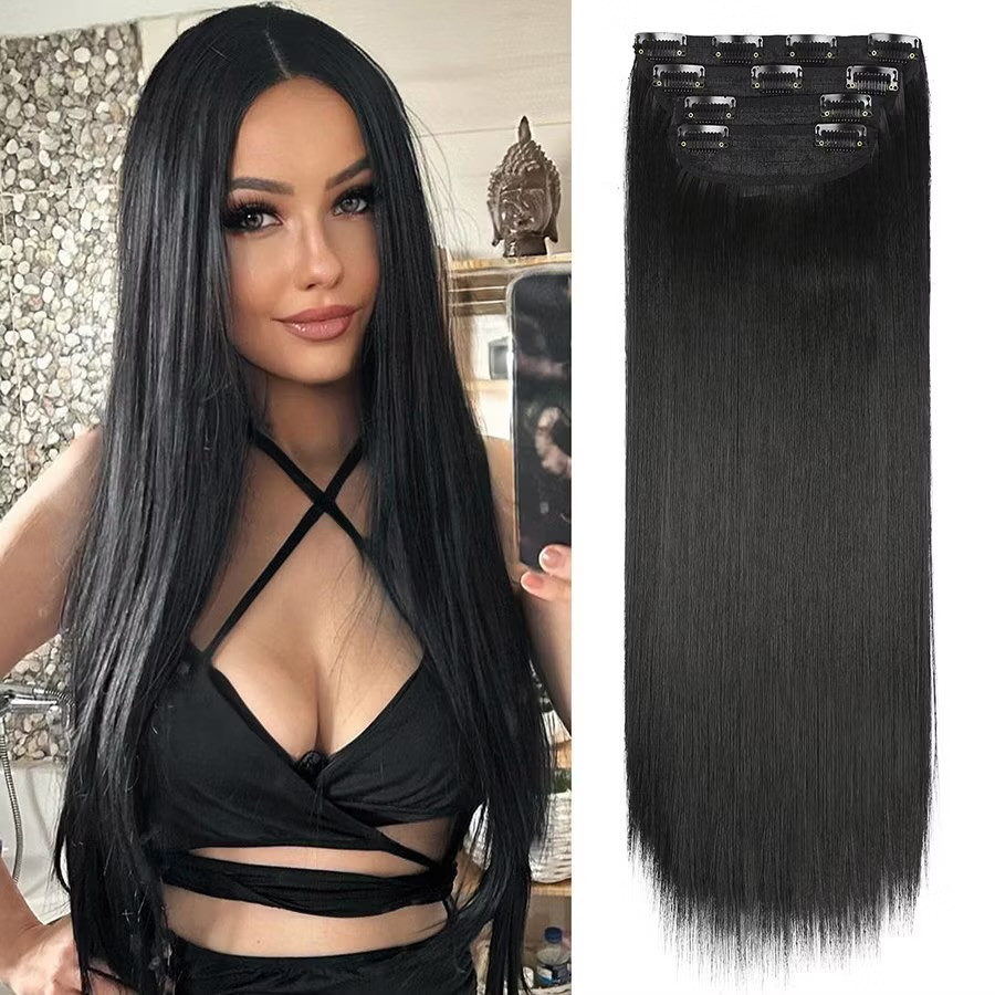 4pcs Set Natural Clip Hair Extension 18 INCH,150G