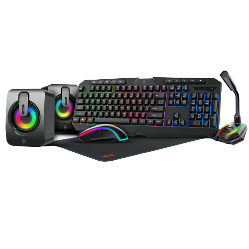 Porodo 5 in 1 Ultimate Gaming Kit with Rainbow Effect