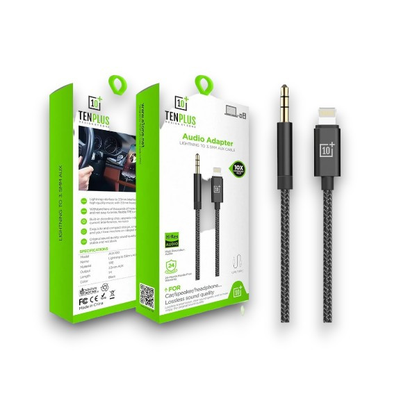 TENPLUS - Aux Cable Lighting To 3.5MM (T3416)