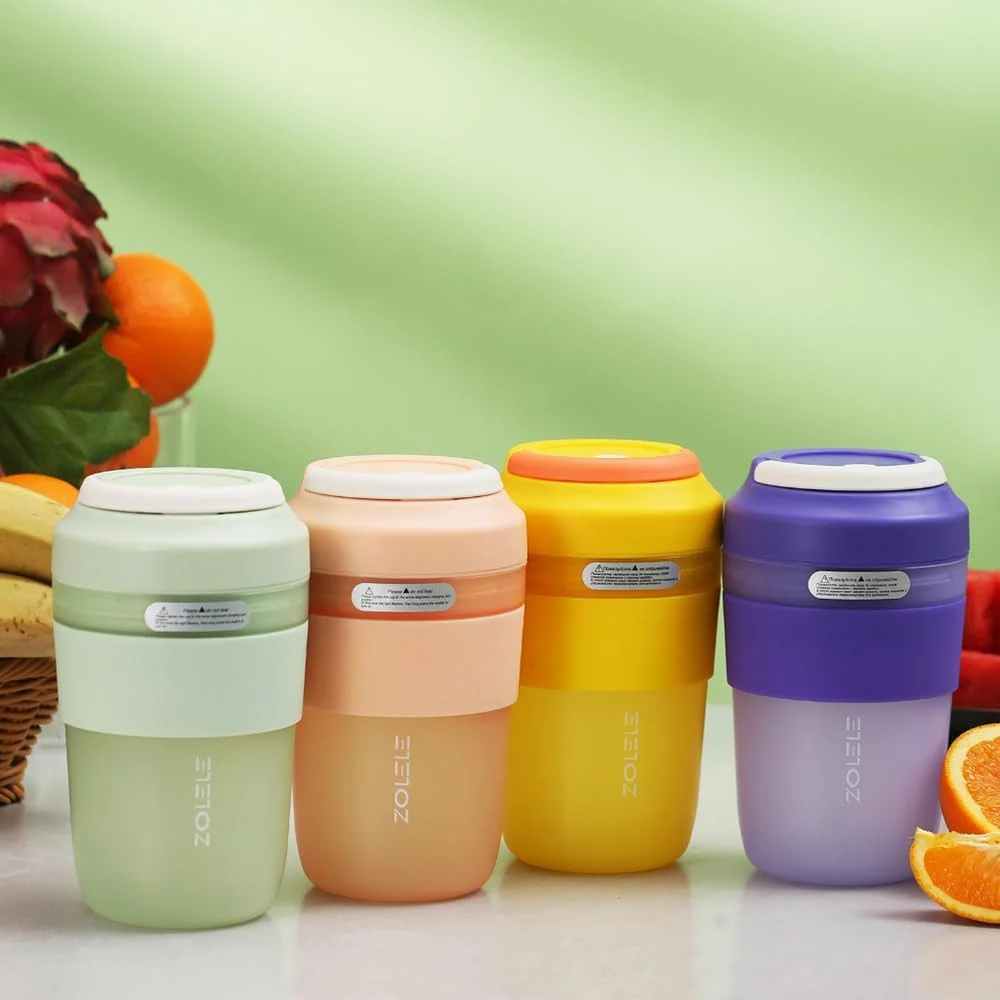 ZOLI 400ml Portable Mini Juicer ZI102, Mini Cordless Juicer with Induction Protection, Fruit Juicer, Multifunctional Drinking Cup