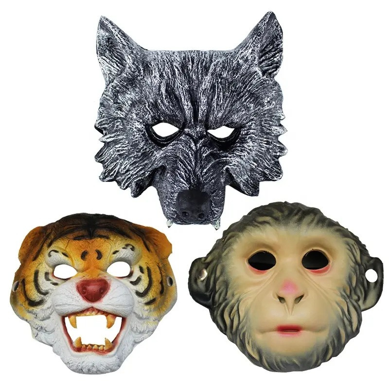 Full face animal mask - Wolf