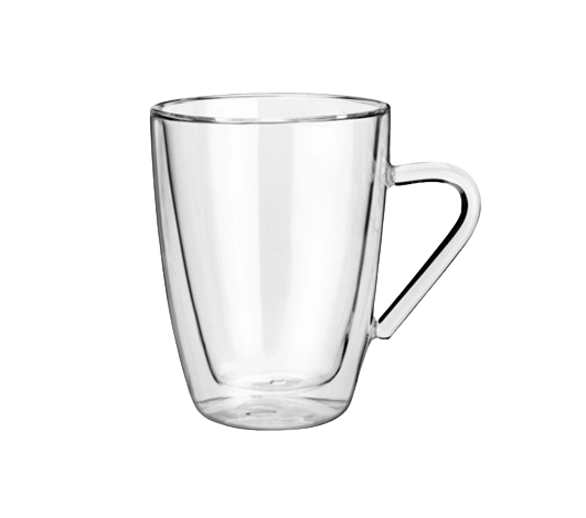 VEGA DOUBLE WALL TEA GLASS W/ HANDLE 320 ML