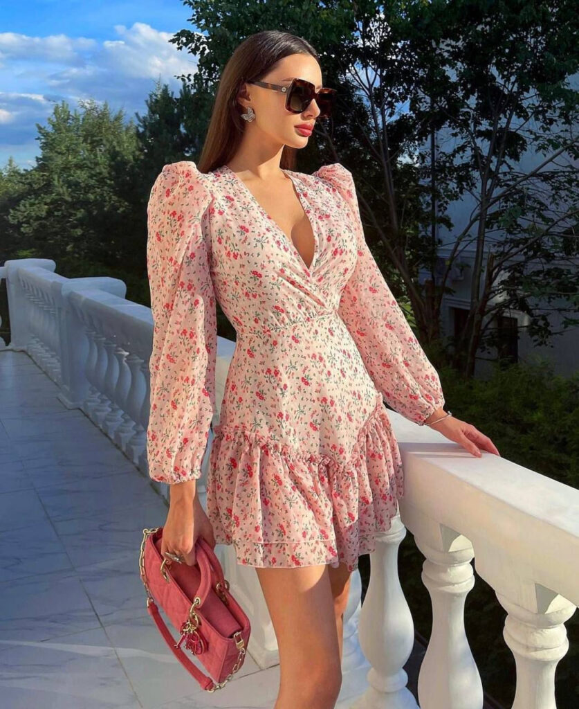 Pink Floral Dress