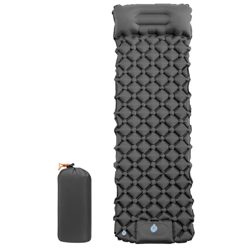 سرير هوائي من جرين ليون مع مخدة ومنفاخ ضمان سنتينGreen Lion Inflatable Bed with Pillow and Foot Pump 2 Year Warranty