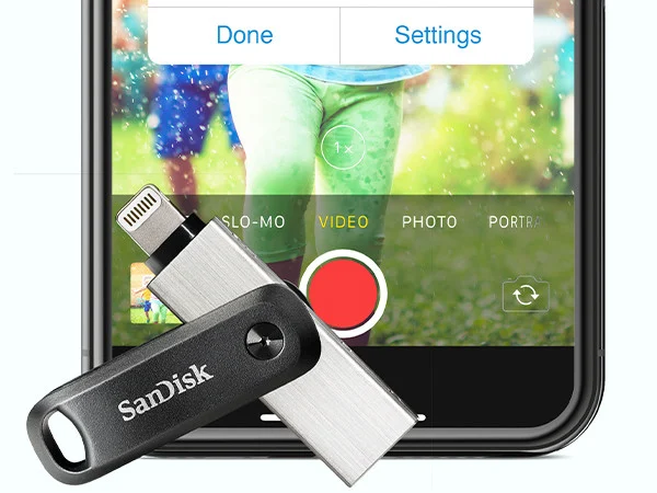 فلاش ميموري للايفون 128 جيجا SANDISK iphone flash meomory 128 GB