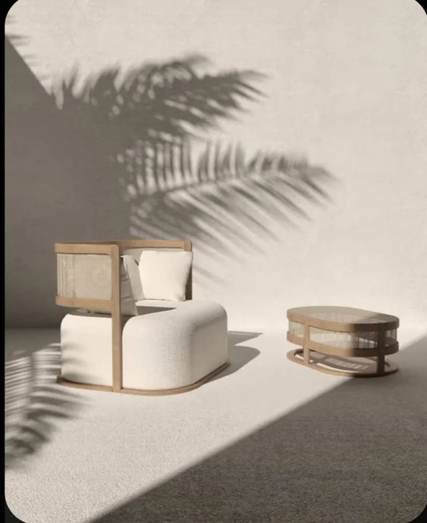 Modern Comfortable Solid Wood Chair with Bamboo