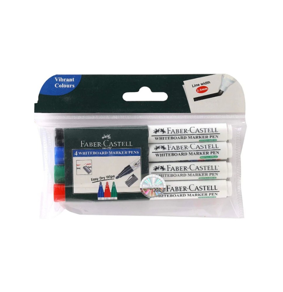 Faber-Castell 6 White Board Marker 1Pck