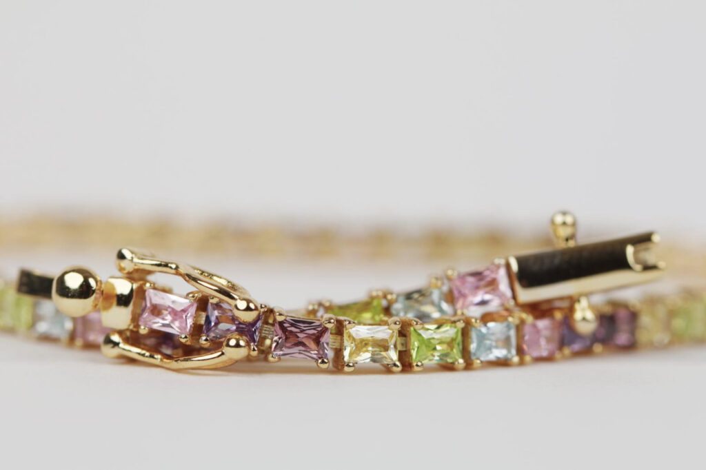 Tennis bracelet - colorful stones