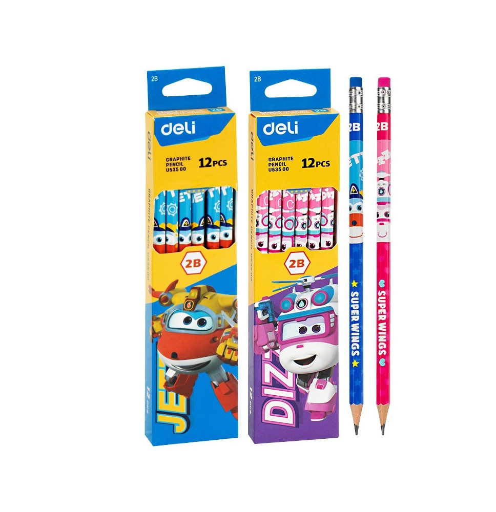 Deli 2B Super Wins 12 Graphite pencil 12Pc 1Pck