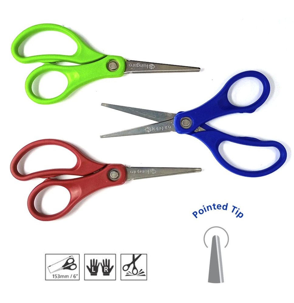 Kangaro Scissors 153MM/6P 1pc